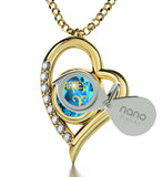 "Pendant With Zodiac Imprint, Christmas Presents for Best Friends, Birthday Present for Sister, by Nano Jewelry  "