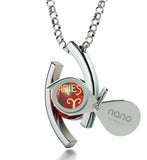 "Aries Pendant With 24k Imprint, What to Get Girlfriend for Birthday, Christmas Gifts for Sister, by Nano Jewelry"