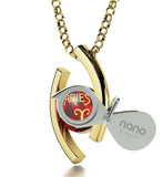 "Aries Pendant With Zodiac Imprint, Christmas Ideas for Mum, 7th Anniversary Gift for Her, by Nano Jewelry"