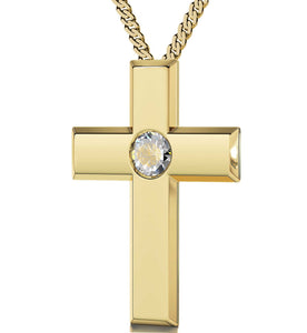 "Gold Filled Cross Jewelry with Our Father Prayer, Women's Gifts for Christmas,Cute Necklaces for Her"