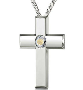 "Sterling Silver Cross Jewelry with Our Father Prayer, Women's Gifts for Christmas, Cute Necklaces for Her"