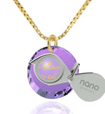 Necklaces for Your Girlfriend, Gold Filled, 24k Imprint, I Love You to The Moon and Back Jewelry, Nano