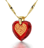 "I Love You More", 14k Gold Necklace, Zirconia