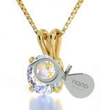 "Birthday Present for Best Friend, Capricorn Jewelry With Crystal Pendant, Womens Birthday Gift Ideas, by Nano "