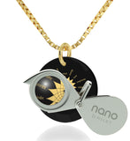 "Body and Mind": Yoga Gifts for Women, Womens Christmas Ideas, Fine Gold Jewelry, Nano Jewelry 