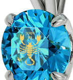 "Christmas Ideas for Mum, Blue Topaz Scorpio Jewelry, Good Anniversary Gifts for Her, by Nano"
