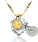 "What to Get Wife for Christmas, CZ Stone, 24k Imprint, Great Gifts for Girlfriend, Nano Jewelry"