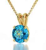 "Christmas Presents for Best Friends, Blue Topaz Scorpio Jewelry, Best Womens Gifts by, Nano"