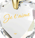 Christmas Presents for Couples, 24k Engraved Jewelry,ג€Je T'aimeג€, 21 Birthday Gifts, Nano