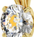 "Best Valentine Gift for Girlfriend, 14k Gold Necklace With Capricorn Crystal Pendant, Christmas Presents  for Teenagers, by Nano "