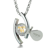 "Silver Chain with Aquarius Sign Charm, What to Get Girlfriend for Birthday, Best Valentine Gift for Wife"