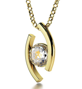"Crystal CZ Stone Pendant on 14k Gold Chain, Top Womens Gifts, What to Get Girlfriend for Birthday, Nano Jewelry"