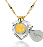 "Cute Christmas Gifts for Girlfriend,Womens Gold Necklace, CZ White Heart, Birthday Surprises for Her by Nano Jewelry"