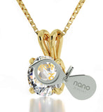 "Birthday Present for Best Friend, Capricorn Jewelry With Crystal Pendant, Womens Birthday Gift Ideas, by Nano "