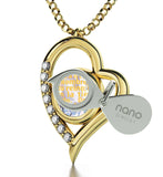"Lord's Prayer Pendant on Gold Filled Chain, Special Gifts for Sisters, Valentines Ideas for Her, Nano Jewelry"