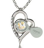 "Gemini Necklace With Zodiac Imprint, Christmas Presents for Best Friends, Best Birthday Gift for Girlfriend, by Nano Jewelry "