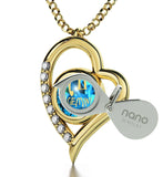 "Gemini Necklace With Zodiac Imprint, Valentines Presents for Her, Great Gifts for Girlfriend, by Nano Jewelry"