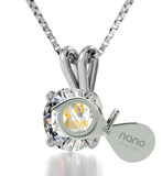 "GirlfriendBirthdayIdeas: GeminiNecklace, 14k White GoldJewelry for Women, ValentineGifts for BestFriend by Nano"