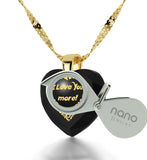 "Good Anniversary Gifts for Her,ג€I Love You Moreג€ 24k Engraved Jewelry, Birthday Ideas for Girlfriend, Nano "