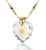 "Good Anniversary Gifts for Her, "I Love You to the Sun and Back", Heart Necklace, Cute Presents for Girlfriend"