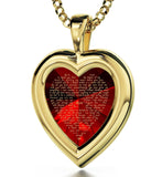 Good Christmas Gifts for Mom: Necklaces with Meaning, CZ Red Heart, Presents for Mothers by Nano Jewelry