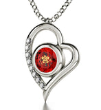 "What to Get Your Girlfriend forValentines Day, Cute Heart Frame Silver Jewelry, Xmas Ideas for Wife, by Nano"