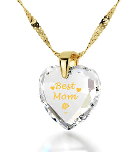 Special Gifts for Mom, Gold Chain with Pendant,Mother Birthday Present, by Nano Jewelry