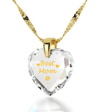 Presents for Mom Christmas, ג€Best Momג€ Gold Plated Necklaces, Special Mother's Day Gifts