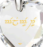 Good Presents for Girlfriend,ג€I Love Youג€ in Elvish, CZ Jewelry,Valentines Surprises for Her, Nano