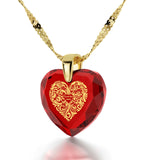 "Good Christmas Presents for Girlfriend, 24k Engraved Gold Filled Necklace, Valentines Day Ideas for Her, Nano Jewelry"
