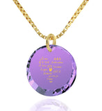 "I Love You" in 12 Languages, Gold Filled Necklace, Zirconia