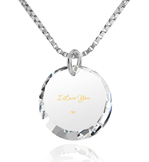 Great Christmas Gifts for Girlfriend,Sterling Silver Necklace Chain, CZ Jewelry, Valentines Ideas for Her, Nano