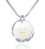 Necklaces for Your Girlfriend, ג€I Love You Infinityג€ 24k Imprint, Pure Romance Products, Nano Jewelry