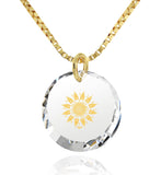 "Cute Necklaces for Her, CZ White Stone, 14k Gold Pendants for Womens, Valentine Gifts for Girlfriend by Nano Jewelry"