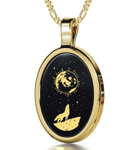 Cool Gift,ג€I Love You to the Moon and Backג€ Necklace, Sterling Silver Present for Girlfriend, By Nano Jewelry
