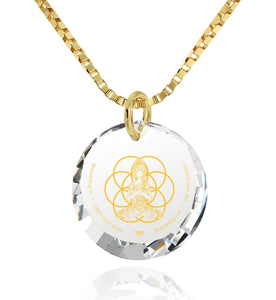 "Breathe in, Breathe out" Engraved in 24k, Meditation Necklace with Amethyst Stone, Buddha Gifts, Nano Jewelry 