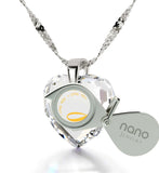 ג€I Love Youג€ Forever Necklace, Crystal CZ Jewelry, Best Valentine's Day Gift for Her, by Nano Jewelry