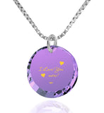 "Best Christmas Present,The Love Necklace, 24k Engraved, Girlfriend Gift"