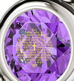 "Lord's Prayer in 24k Imprint, Top Womens Gifts, Scripture Necklaces,White Gold Jewellery, Nano"