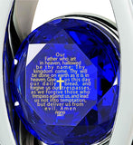 "Lord's Prayer Necklace, Xmas Ideas for Her, Christian Jewelry for Women, Engraved Pendants, Nano"