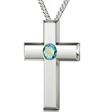"The Lord's Prayer" Traditional Version, 925 Sterling Silver Necklace, Swarovski
