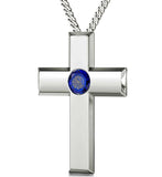 "The Lord's Prayer" Traditional Version, 925 Sterling Silver Necklace, Swarovski