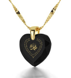 "Ayatul Kursi", 14k Gold Necklace, Zirconia