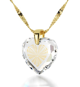 Necklaces for Women,"I Love You" Necklace, Clear CZ Jewelry, Best Valentine Gift for Her