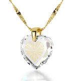 Necklaces for Women,ג€I Love Youג€ Necklace, Clear CZ Jewelry, Best Valentine Gift for Her