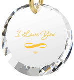 Good Valentines Day Gifts for Girlfriend,ג€I Love You Infinityג€ 24k Imprint, Pure Romance Products, Nano Jewelry