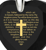 "Our Father: Prayer Engraved in 24k, What to Get Girlfriend for Birthday, Gifts for Christian Women, Nano Jewelry "