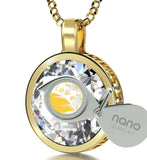 "Good Presents for Girlfriend, 24k Engraved Jewelry. Gold Filled Necklace, Great Gifts for Wife, Nano"
