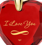 "Best Gift,"I Love You" Infinity, Heart Necklace, CZ Jewelry, Girlfriend Birthday Idea"