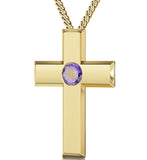 Psalm 23 in French, 3 Microns Gold Plated Necklace, Swarovski